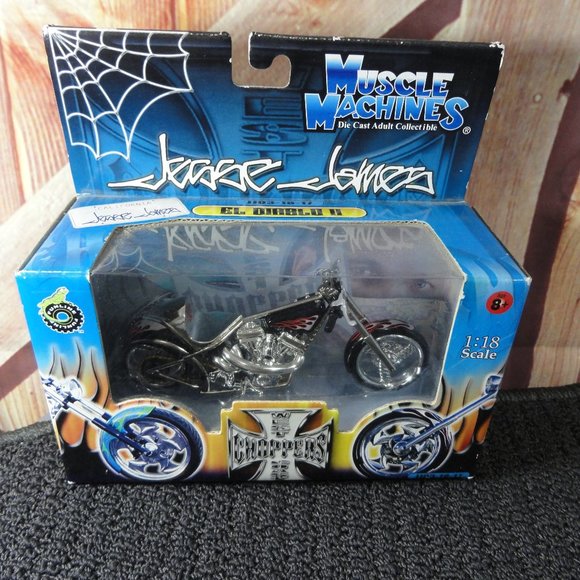 West Coast Chopprs Jesse JAmes EL DIABLOII motorcycle 1:18 scale NIP - Picture 1 of 4